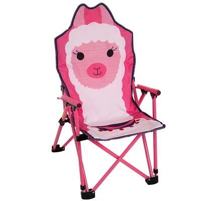 Kids Outdoor Folding Arm Chair Steel Frame (Choose Dinosaur or Llama) - Image 1 of 4