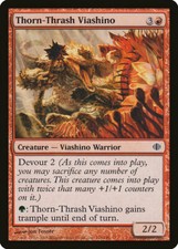FOIL Thorn-Thrash Viashino | MtG Magic Shards of Alara | English |Lightly Played