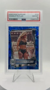2025 Topps Chrome Sapphire WWE #123 Charlotte Flair PSA 10 POP 1 - Picture 1 of 2