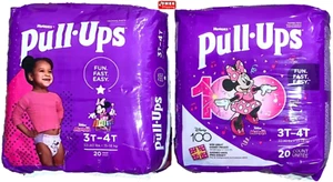 Huggies Pull Ups Girls Training Pants Size 3T-4T, 32-40 Lbs 20 Ct-2Pack=40 Count - Picture 1 of 1