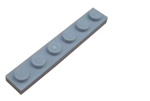 Lego 10 Stück Platte in hellgrau (light bluish gray) 1x6 Platten Neu 3666 - Bild 1 von 1