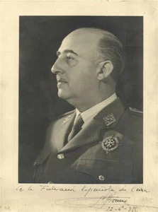 GENERAL FRANCISCO FRANCO Signed Photograph - Spanish Dictator - 8"x6" reprint - Picture 1 of 1