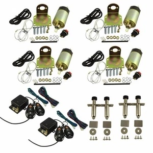Shaved Handle Door Popper 4 Door Kit + 2 Remotes + 4pc 85lb solenoid - Picture 1 of 4