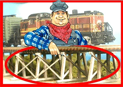 Bar Mills 304 N Scale Lowboy Trestle Laser Cut Kit - Image 1 of 1