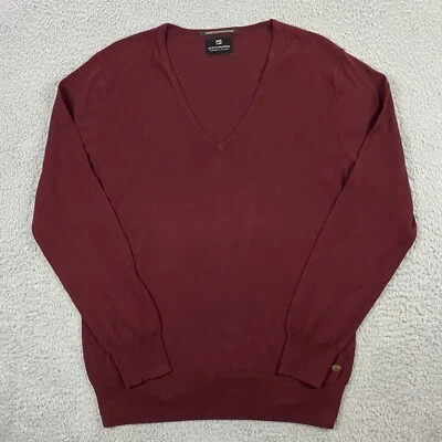 Suéter Scotch & Soda Para Hombres M-L Tejido Cuello en V Ligero Jersey Pullover Foto 1 de 4