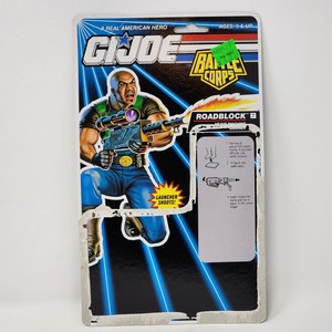 Hasbro G.I. Joe Battle Corps Roadblock Heavy Machine Gunner File Card Back 1992