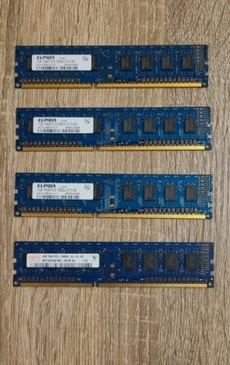 Memoria SDRAM DDR3 5 GB Hynix PC3-10600U DIMM 1600 MHz (4 unidades - 2x1 GB, 3x1 GB) Foto 1 de 4