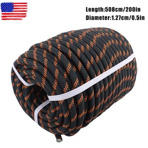 Double Braided Polyester Rope Strong Arborist Tree Rigging Rope 1/2" X 200' - Picture 1 of 10