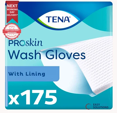 175 x TENA ProSkin Wash Gloves with Lining - ( 1 pack of 175) - Image 1 of 4