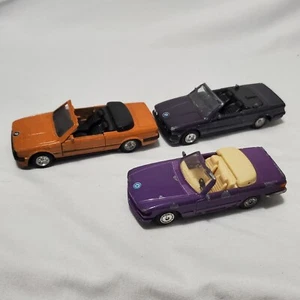 Mc Toy BMW 325i Mercedes 500SL Convertibles Diecast Pull Back Action Lot of 3 - Picture 1 of 18