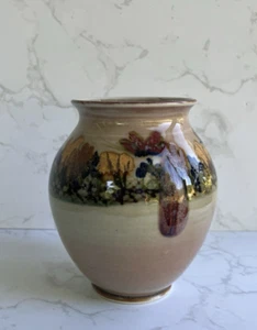 Studio Art Pottery Vase Drip Glaze Southwestern Ceramic Handmade Signed - Picture 1 of 20
