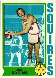 1974-75 Topps Basketball Set Break #258 Jim Eakins EX - Free Shipping