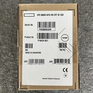 Hot Swap P18483-001 P18424-B21 HPE 960GB Mixed Use SATA3 SSD Drive Gen10 SFF - Picture 1 of 9