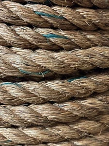Corda Manila attorcigliata 7/8" x 100 piedi 3 fili corda in fibra naturale - Foto 1 di 1