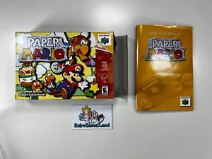 Paper Mario (BOX + MANUAL) - USA NTSC - NINTENDO 64 N64 - Foto 1 di 10