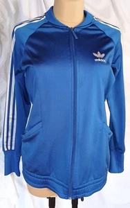 Vintage ADIDAS Jacke 40 blau silber - Bild 1 von 3