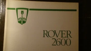Rover 2600 SD1 Bedienungsanleitung 1980 neuwertig deutsch Betriebsanleitung - Bild 1 von 4