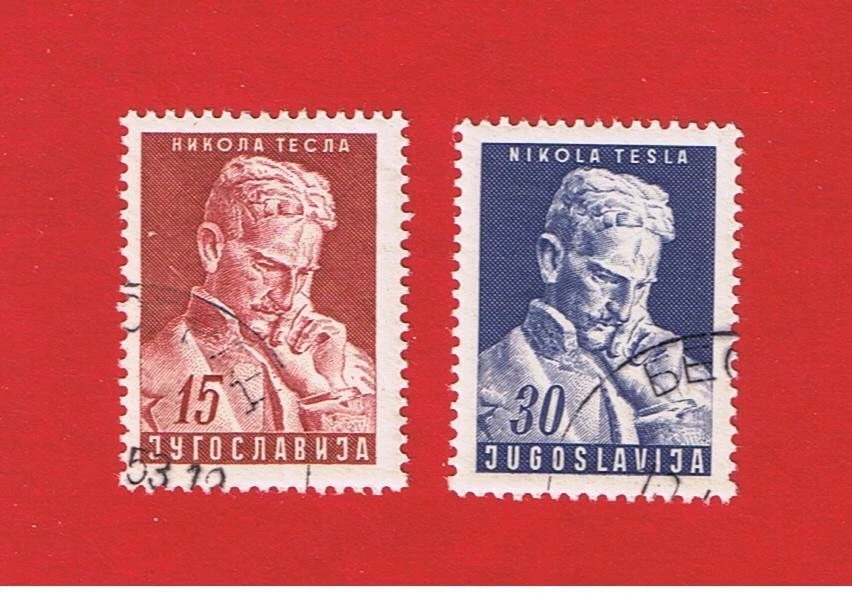 Yugoslavia  #373-374  VF used  Tesla   Free S/H - Image 1 of 1