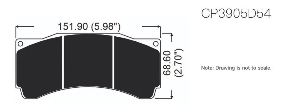 Pastilhas de freio AP Racing PERFORMANCE CP3905D54 SERVE PARA CP9660 PRO 5000R - Imagem 1 de 2