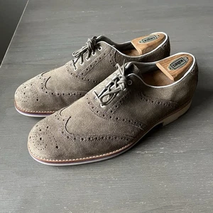 Johnston & Murphy Ellington Schuhe Herren Größe 11M Wildleder Budapester Oxford Flex System - Bild 1 von 11