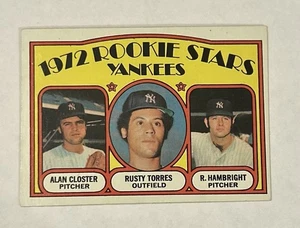 Yankees 1972 Rookie Stars (Alan Closter / Rusty Torres) 1972 Topps #124 - Picture 1 of 2
