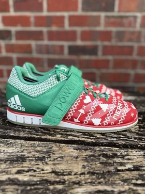 Nuevo sin caja Adidas Powerlift 3.1 Edición Navidad Hombres Talla 10.5 Zapatos de Levantamiento de Pesas M4 Foto 1 de 4