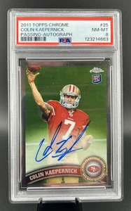 2011 Topps Chrome #25 COLIN KAEPERNICK Rookie RC AUTO PSA 8 - Picture 1 of 2