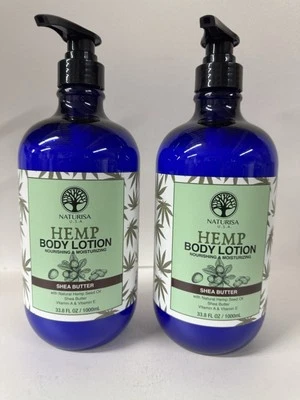Shea butter body Nourishing  lotion with Natural hemp seed oil 33.8 oz (2 Pack ) - Image 1 of 2