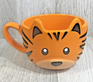 Tiger Bowl/Mug w/Ears! So Cute! 12 oz Ceramic Coffee Mug - Picture 1 of 6