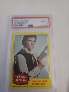 1977 Star Wars #144 Harrison Ford as Han Solo PSA 8 NM-MT  - Picture 1 of 2