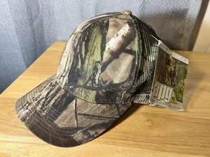 Gorra ajustable camuflada Real Tree APG para hombre en blanco caza al aire libre nueva con etiquetas - Imagen 1 de 12