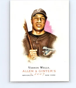Topps Allen & Ginter Vernon Wells #329 2007 - Imagen 1 de 3