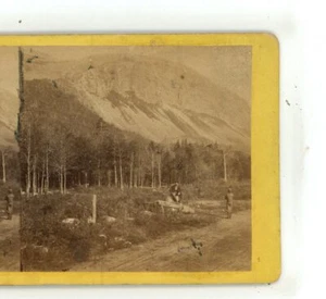 East Side Cannon Mountain NH New Hampshire E&HT Anthony Stereoview - Bild 1 von 4