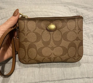 Coach Zip Wallet Wristlet - Picture 1 of 4