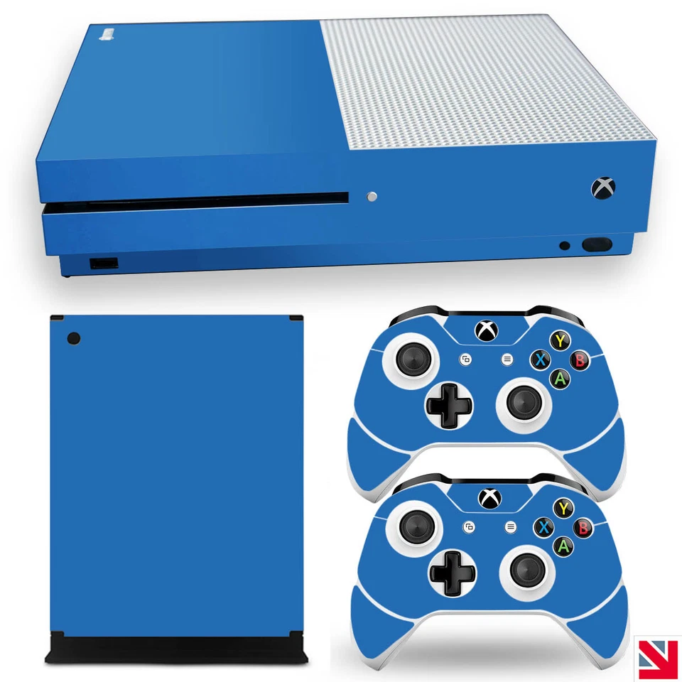 Adesivo in vinile decalcomania pelle XBOX ONE S BLU AZZURRO colore - Immagine 1 di 1