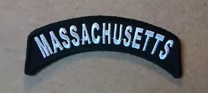 Toppa biker ricamata mini rocker Massachusetts - Foto 1 di 1