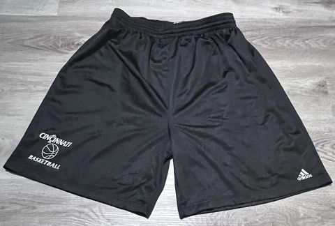 Cincinnati Basketball Adidas Basketball Gym Shorts Adult 3XL Black Made In USA Cover