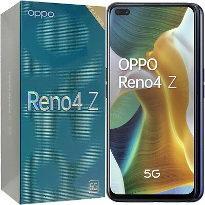 BNIB OPPO Reno4 Z 5G Dual-SIM 128GB Ink Black Factory Unlocked OEM - image 1 of 4