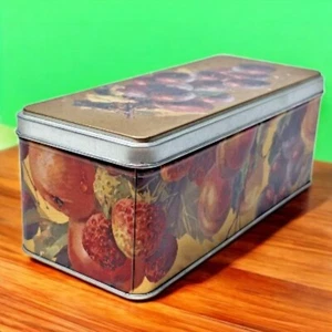 Fruit Box Tin Grapes Raisins Fruit Prunes Advertising Canister - Picture 1 of 10