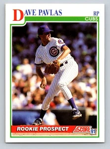 1991 Score 378 Dave Pavlas Chicago Cubs - Picture 1 of 2