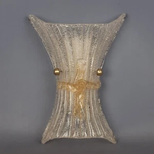 Lampe Wandlampe Muranoglas Barovier & Toso Schleife modernisiert 70er Jahre - Bild 1 von 15