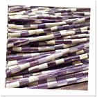 ABCGEMS North 2-Tone Purple White Wampum Shell Beads - DIY Wampum Belt Pow Wow S