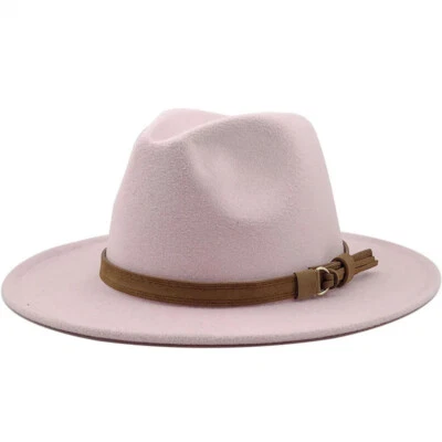 Sombrero Fedora Clásico Ala Ancha Gorra Gángster Hombres Mujeres De Colección Trilby Sombreros de Panamá Foto 1 de 4
