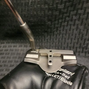 Solari Back-Set Q35 Mallet Blade Putter RH 36" Steel + Headcover - Picture 1 of 5