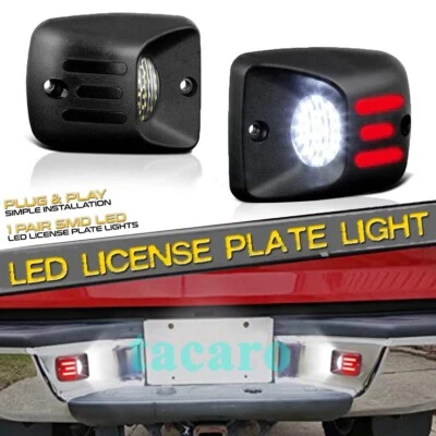 Red Neon Tube LED License Plate Tag Light White Kit for Toyota Tacoma 1995-2004 — 第 1/4 张图片