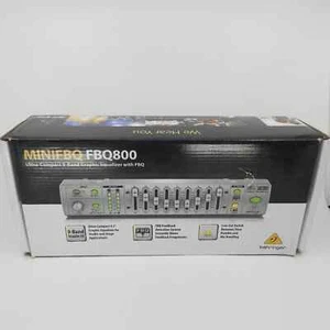 Behringer MINIFBQ FBQ800 Ultrakompakter 9-Band Graphic Equalizer Neu Open Box - Bild 1 von 8