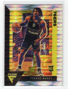 Tyrese Maxey 2020-21 Panini Flux Factory Set Pulsar Prizm RC #208     *1046