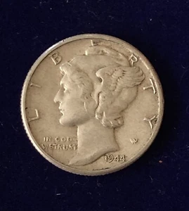 1944-P Quecksilber-Dime, 90 % Silber-Dime - Bild 1 von 4