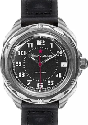 Vostok Komandirskie 216186 Watch Mechanical Military New - Image 1 of 4