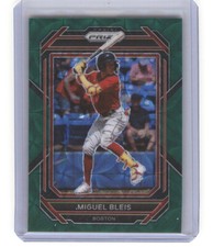 2023 Panini Prizm   Miguel Bleis Green Prizm /75  Boston Red Sox